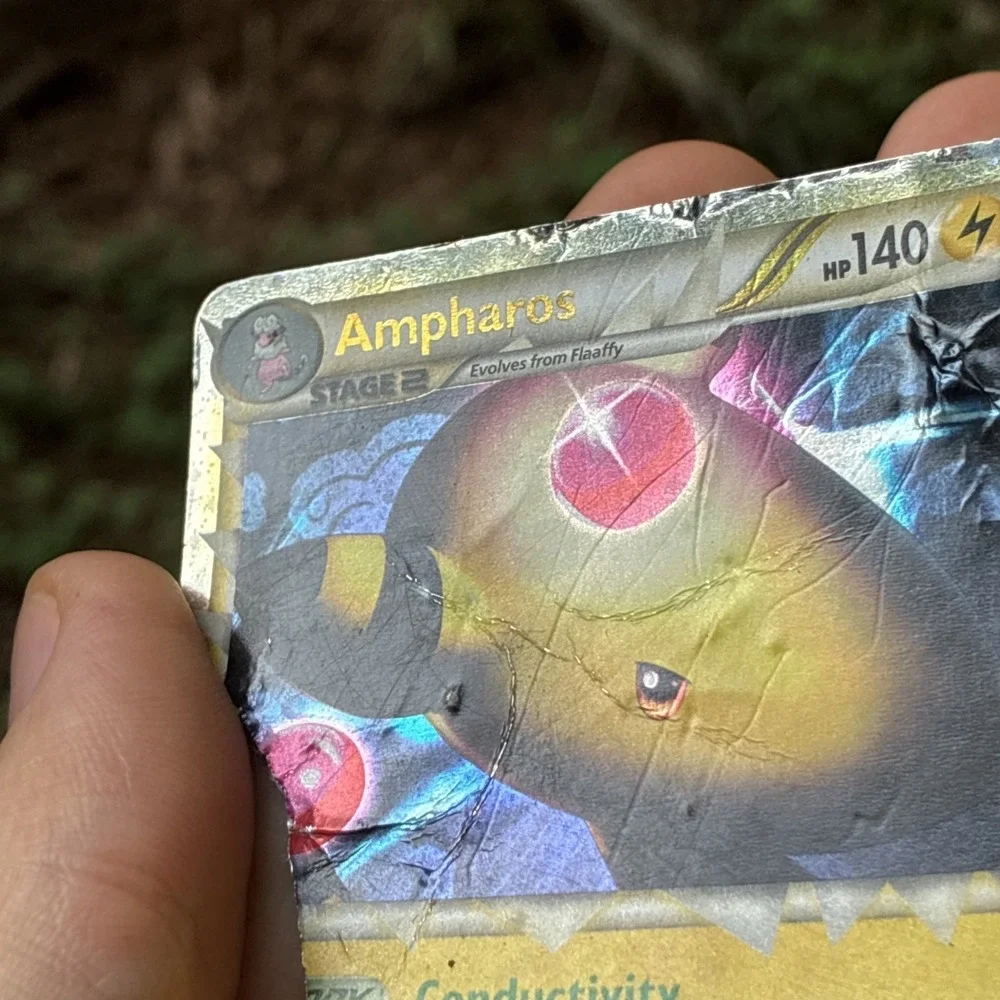Ampharos (Prime) 105/123 Heartgold & Soulsilver Holo - Damaged Ripped As Is